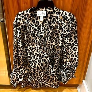 Gorgeous Joseph Ribkoff Animal Print Blouse Sz 10 - worn once